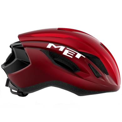 Kask rowerowy MET Strale czerwony