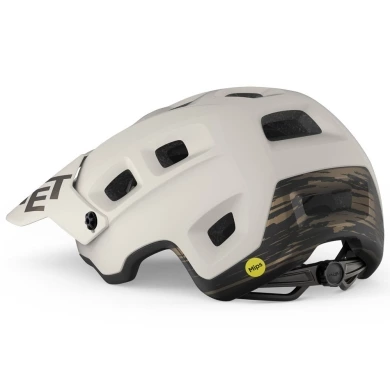 Kask rowerowy MET Terranova MIPS biało-brązowy