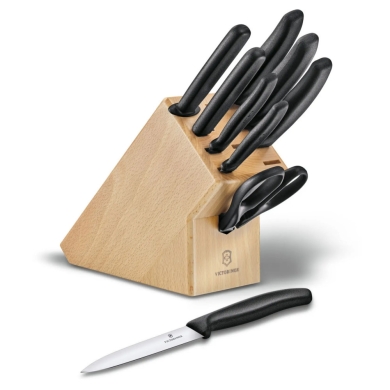 Blok na noże kuchenne Victorinox Swiss Classic 6.7193.9 + noże