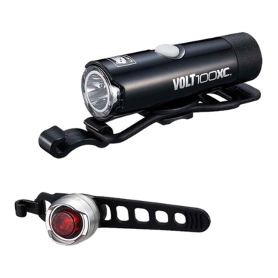 Zestaw lampek rowerowych Cateye VOLT100XC & SL-LD160-R ORB