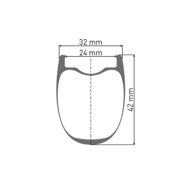 Koło tylne DT Swiss HGC 1400 Spline 42 700C