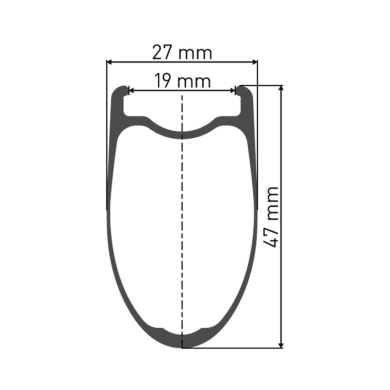 Koło tylne DT Swiss HEC 1400 Spline 47 DB