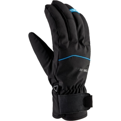 Rękawice narciarskie Viking Solven czarno-niebieskie