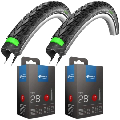 Komplet opon i dętek Schwalbe Energizer Plus Tour 28 Reflex Presta