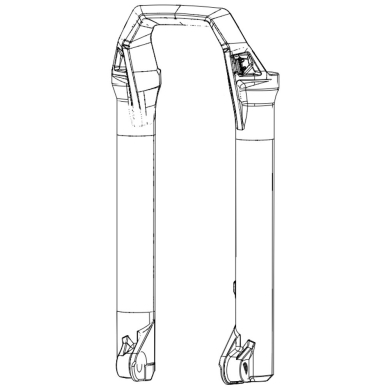 Golenie dolne Rock Shox Domain 29 Czarny mat