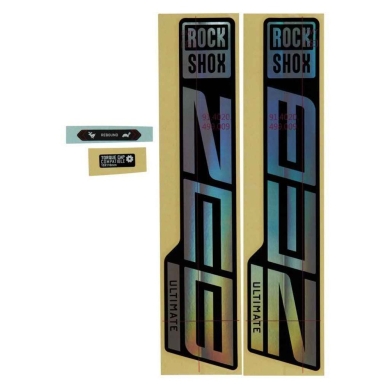 Naklejki na amortyzator Rock Shox ZEB Ultimate rainbow