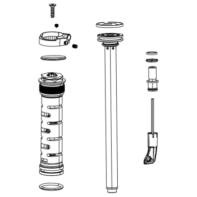 Tłumik Rock Shox Motion Control Remote Recon Silver / Recon