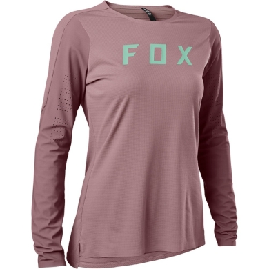 Koszulka rowerowa damska z długim rękawem Fox Lady Flexair Pro fioletowa