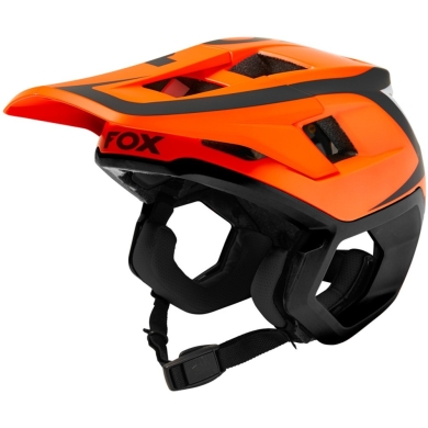 Kask rowerowy Fox Dropframe Pro Dvide pomarańczowy