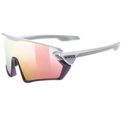 Okulary rowerowe Uvex Sportstyle 231 srebrno-fioletowe