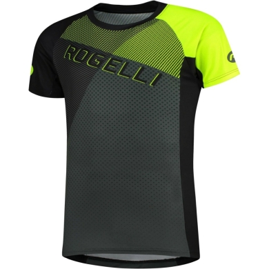 Koszulka rowerowa Rogelli Adventure 2 czarno-żółta
