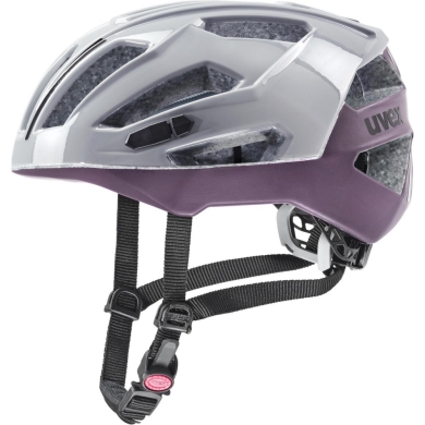 Kask rowerowy Uvex Gravel-X szaro-fioletowy