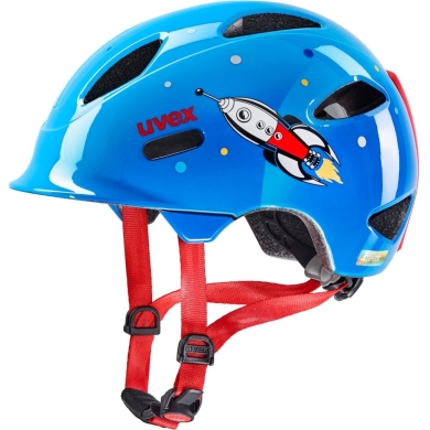 Kask rowerowy Uvex Oyo Style niebiesko-czerwony