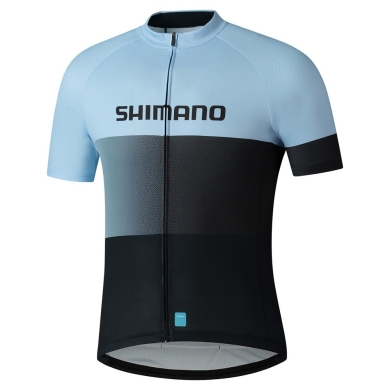 Koszulka rowerowa Shimano Team błękitno-czarna