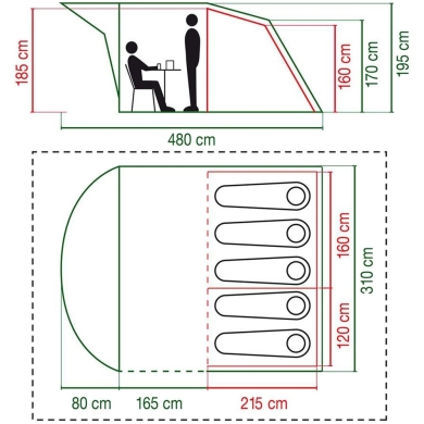 Namiot Coleman Rocky Mountain 5 Plus