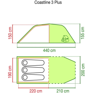 Namiot Coleman Coastline 3 Plus