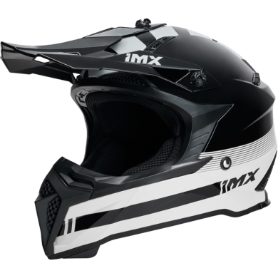 Kask cross IMX FMX-02 czarno-biały