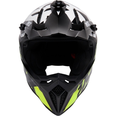 Kask cross IMX FMX-02 biało-żółty