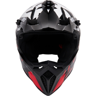 Kask cross IMX FMX-02 biało-czerwony