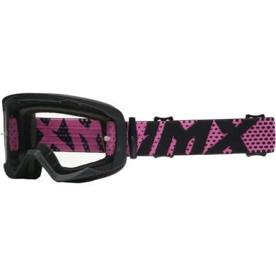 Gogle IMX Endurance Flip czarno-różowe szyba iridium pink