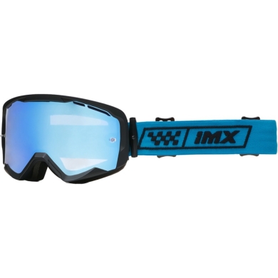 Gogle IMX Endurance Race czarno-niebieski szyba iridium blue