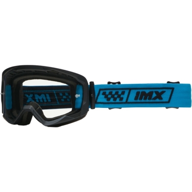 Gogle IMX Endurance Race czarno-niebieski szyba iridium blue