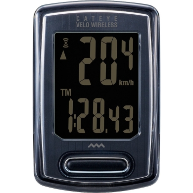 Licznik rowerowy bezprzewodowy Cateye Velo Wireless Stealth CC-VT230W czarny