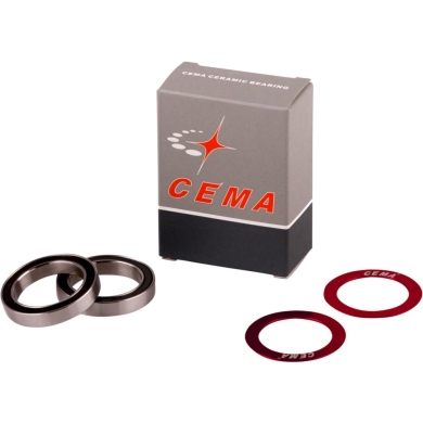 Zestaw łożysk CEMA do suportów Interlock 24-22mm czerwony