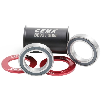 Suport rowerowy CEMA BB90-BB95 Shimano 24mm ze stali nierdzewnej