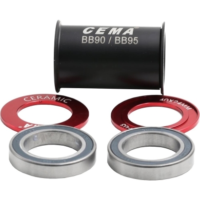 Suport rowerowy CEMA BB90-BB95 SRAM GXP 24 - 22mm ze stali nierdzewnej