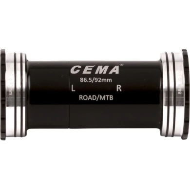 Suport rowerowy CEMA BB86 - BB92 Interlock stal nierdz. Shimano 24 mm czarny