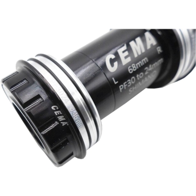 Suport rowerowy CEMA PF30 Interlock stal Shimano 24 mm czarny