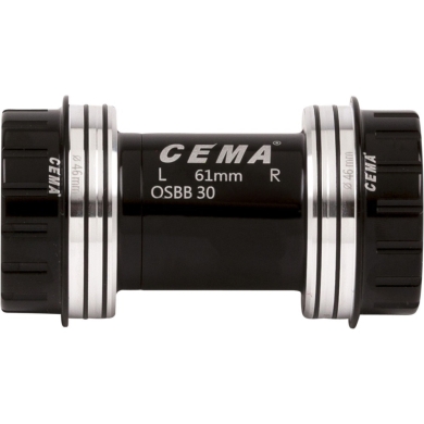 Suport rowerowy CEMA OSBB Interlock Shimano 24 mm ceramiczny czarny