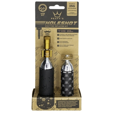 Pompka na naboje CO2 Peatys Holeshot Inflator brązowa