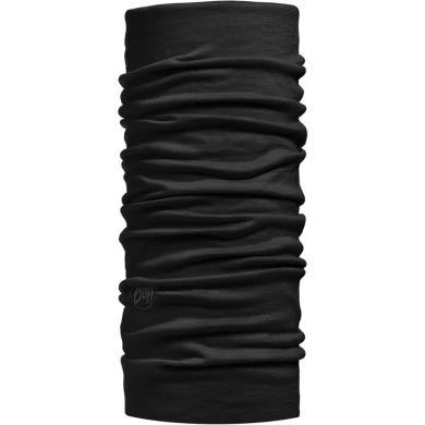 Chusta Buff Merino Lightweight Solid Black dziecięca