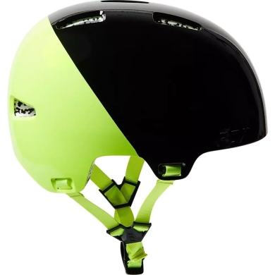 Kask rowerowy orzech Fox Flight Pro Prpus czarno-zielony