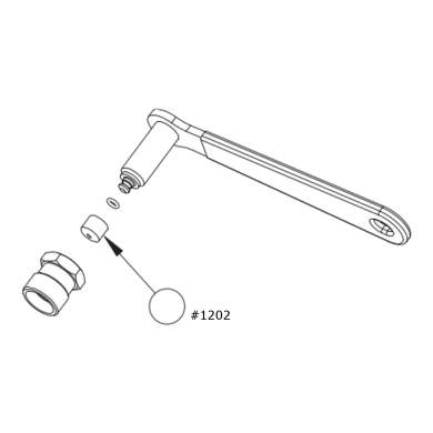 Adapter do ściągacza korb Park Tool 1202