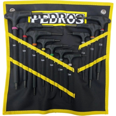 Zestaw kluczy imbusowych i torx Pedros Pro T/L Hex & Torx