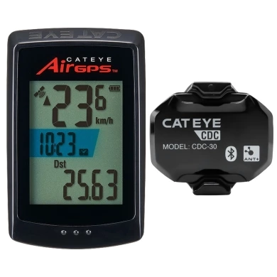 Licznik rowerowy bezprzewodowy Cateye AirGPS z czujnikiem kadencji CDC-30