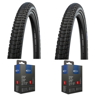 Komplet opon i dętek Schwalbe Marathon Plus Tour 27.5 Smart Dualguard Reflex SV19