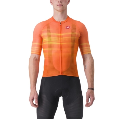 Koszulka rowerowa Castelli Climbers 3.0 SL2 pomarańczowa