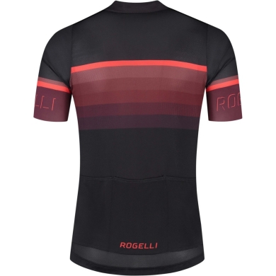Koszulka rowerowa Rogelli Hero II czarno-czerwona