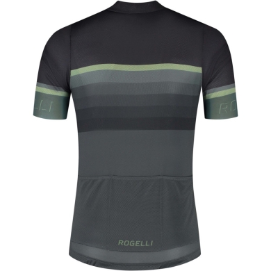 Koszulka rowerowa Rogelli Hero II czarno-zielona