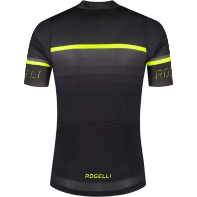 Koszulka rowerowa Rogelli Hero II czarno-żółta