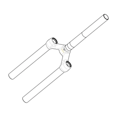 Korona / goleń górna Manitou Circus Expert 100 Tapered czarno-złota