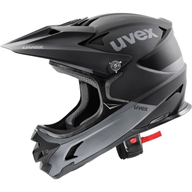 Kask rowerowy Fullface Uvex HLMT 10 Bike czarno-szary mat