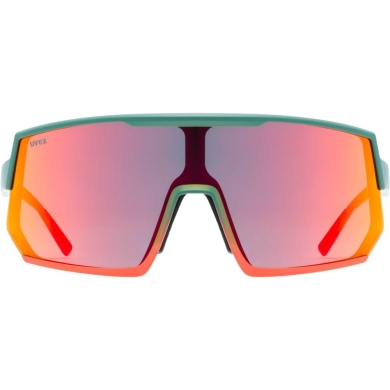 Okulary rowerowe Uvex sportstyle 235 turkusowo-czerwone
