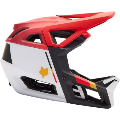 Kask rowerowy Fullface Fox Proframe RS Clyzo MIPS czerwono-biały
