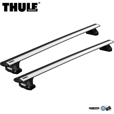 Bagażnik dachowy Thule Wingbar Evo BMW 5-Series 4-dr Sedan, 10-17 fabryczne punkty srebrny