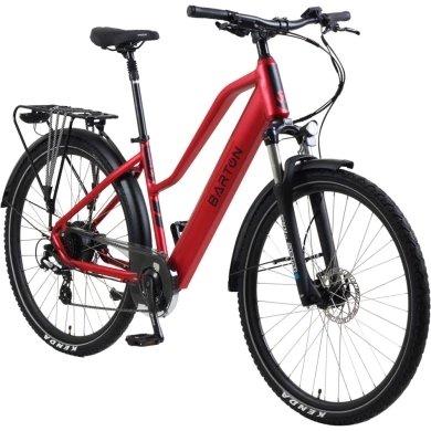 Rower elektryczny Barton Hybrid EV-350 czerwony